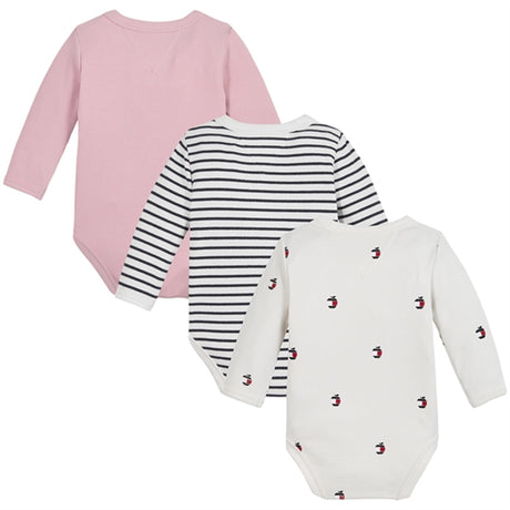 Tommy Hilfiger Baby Body Gaveæske 3-Pak Pink Shade 2