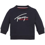 Tommy Hilfiger Baby Script Logo Sweatshirt Desert Sky