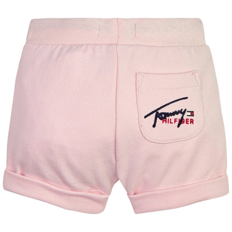 Tommy Hilfiger Baby Script Logo Sweat Shorts Faint Pink 2