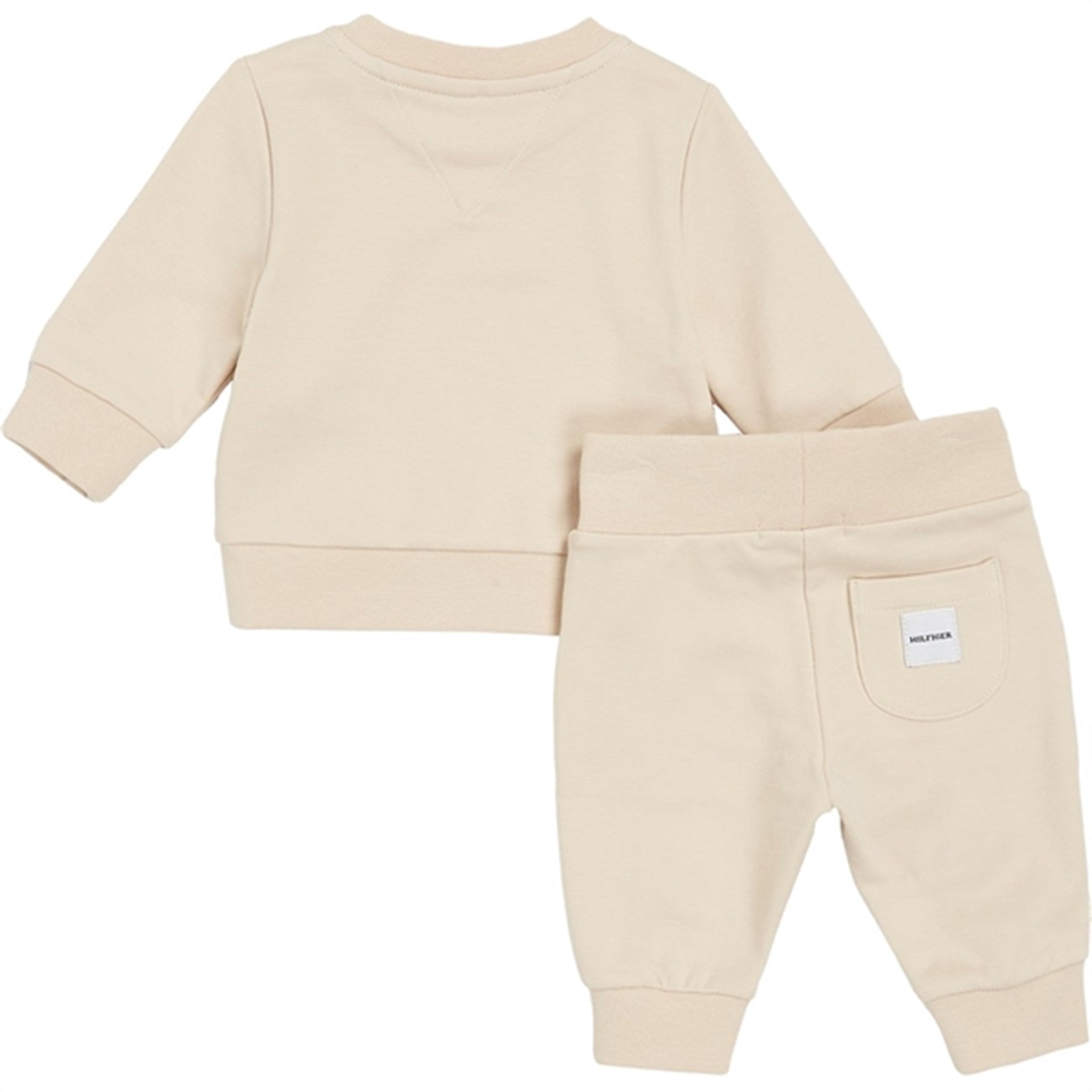 Tommy Hilfiger Baby Curved Monotype Sweatsæt Classic Beige 3