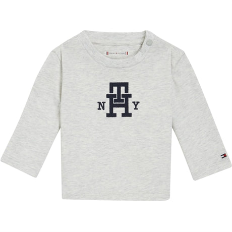 Tommy Hilfiger Baby Monogram Bluse New Light Grey Heather