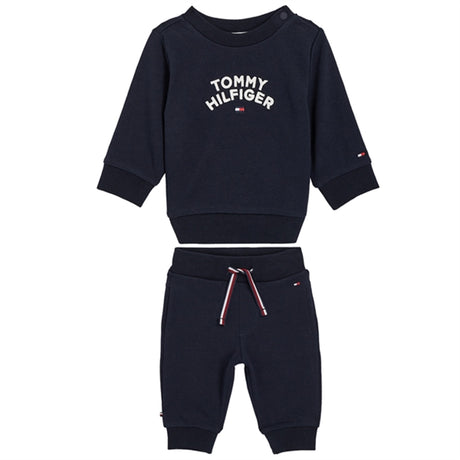 Tommy Hilfiger Baby Flag Sweatsæt Deep Indigo