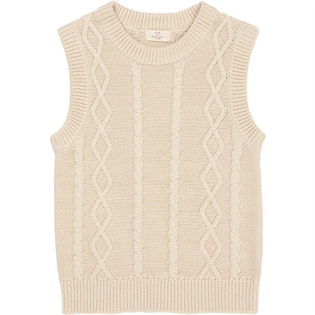 Copenhagen Colors x Luksusbaby Cream Strikket Cable Vest