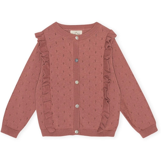 Konges Sløjd Burlwood Luella Strik Frill Cardigan