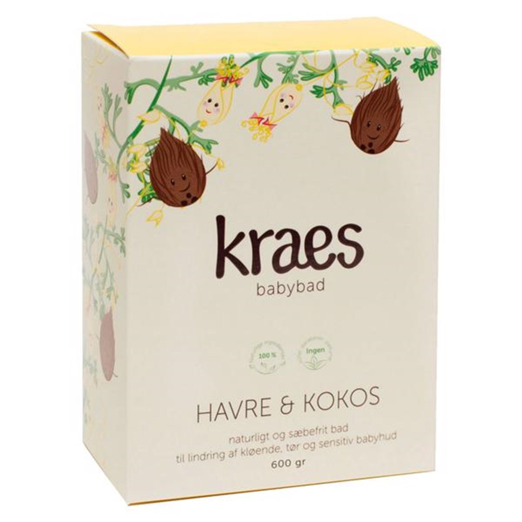Kraes Babybad Havre/Kokos 600 g.