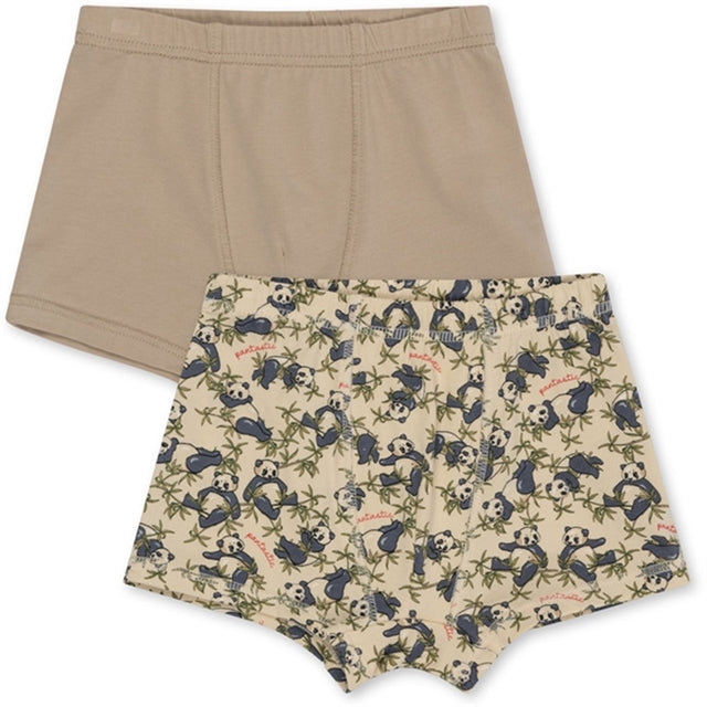 Konges Sløjd Panda/Oxford Tan Basis 2-pak Boksershorts