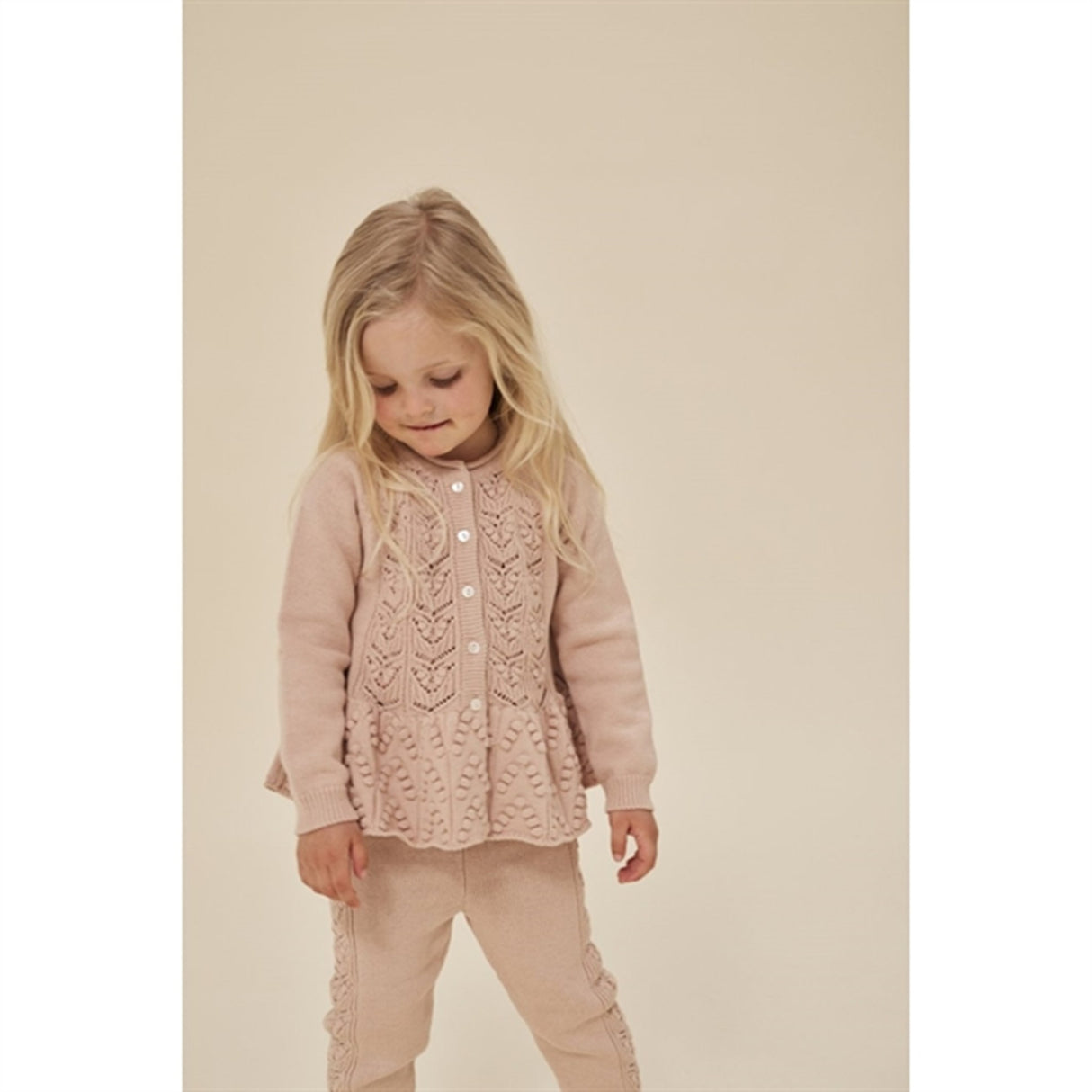 Konges Sløjd Peach Blush Cabby Strik Cardigan 4