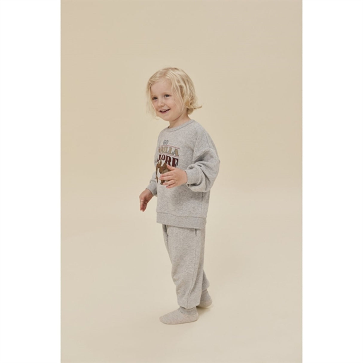 Konges Sløjd Grey Melange Loupy Lou Sweatpants 3