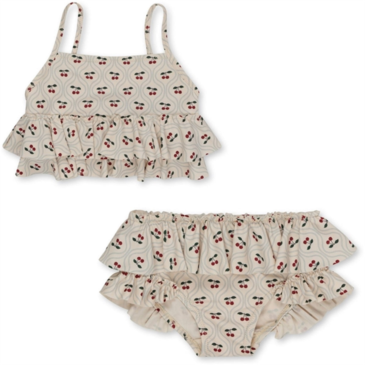 Konges Sløjd Manuca Frill Bikini Cherry Motif