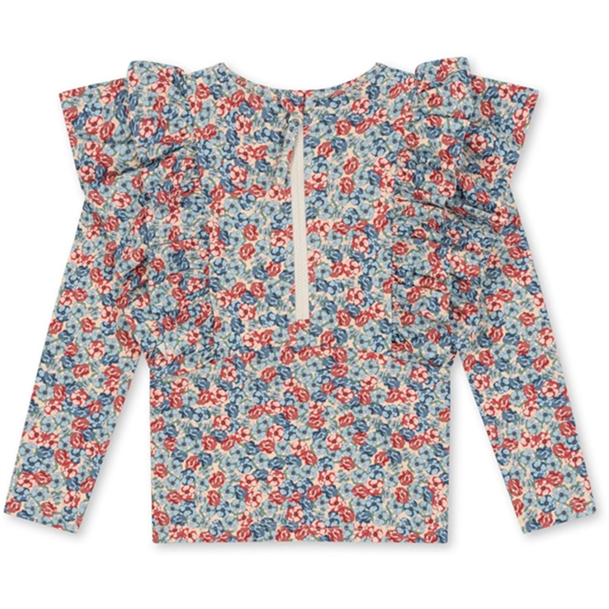 Konges Sløjd Manuca Frill Badebluse Rosie Blue 5