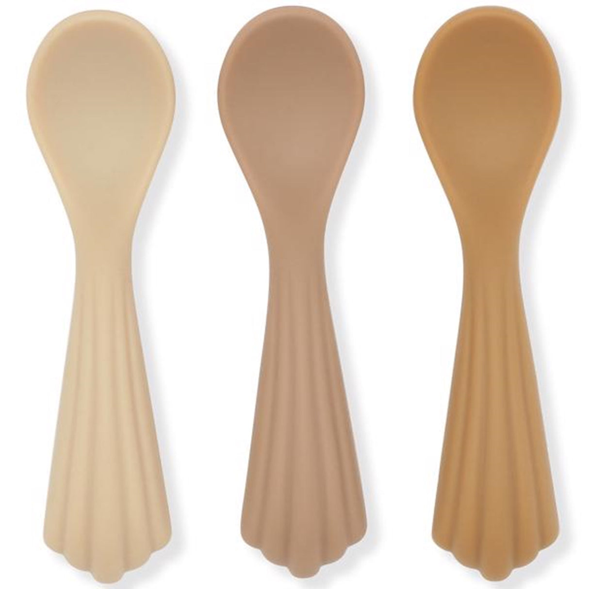 Konges Sløjd Silicone Clam Skeer 3-pak Shell