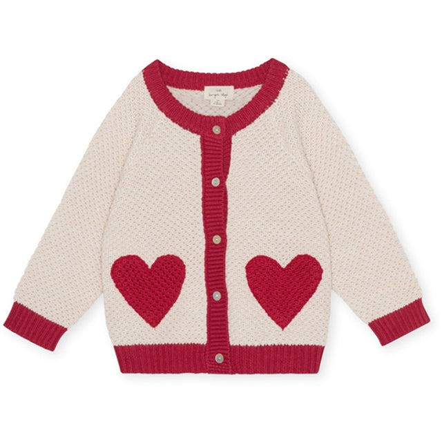 Konges Sløjd Heart Mix Arc Strik Uld Cardigan