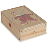 Konges Sløjd Wooden Teddy Dress-Up Puzzle Red 4