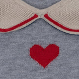 Konges Sløjd Heart Stripe Maxime Strikket Bluse med Krave 7