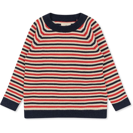 Konges Sløjd Navy Stripe Meo Strikket Bluse