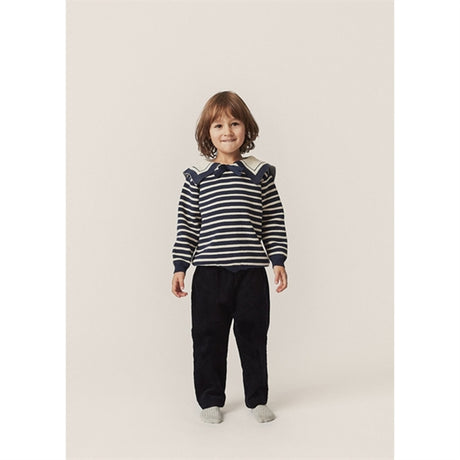 Konges Sløjd Blue Stripe Seala Strikket Bluse