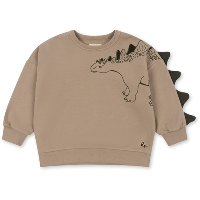 Konges Sløjd Oxford Tan Lou Animal Spike Dino Sweatshirt