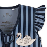 Konges Sløjd Neopren Frill Svømmevest Swan Stripe 3