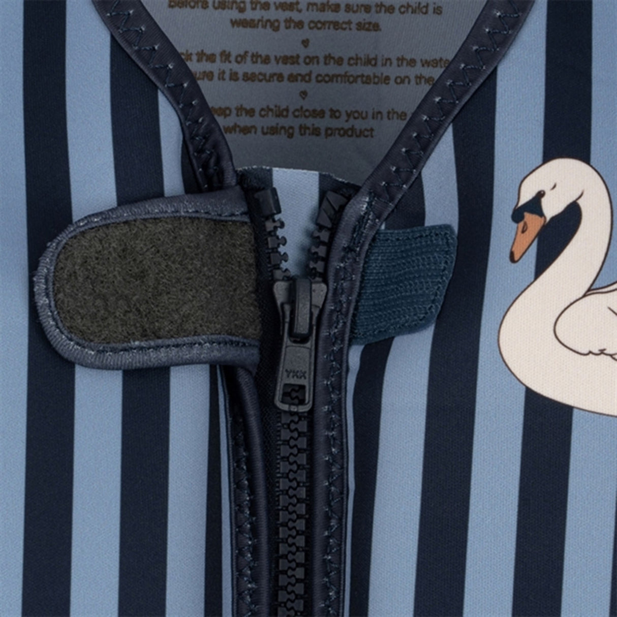 Konges Sløjd Neopren Frill Svømmevest Swan Stripe 4