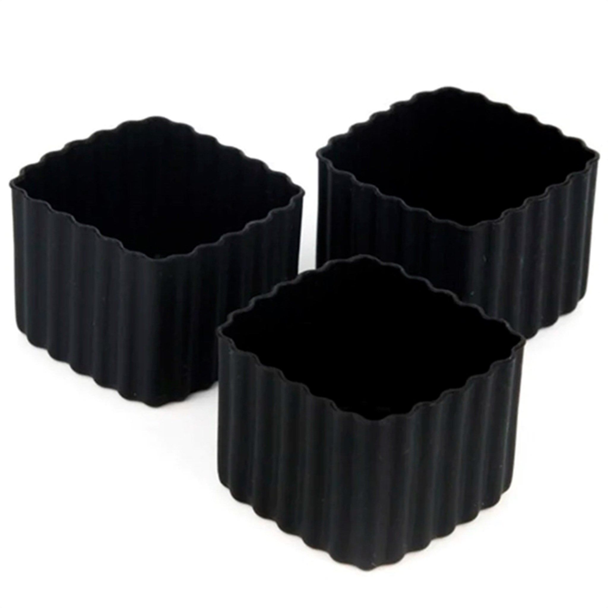 Little Lunch Box Co Bento Silikone Cups Kvadratiske Black
