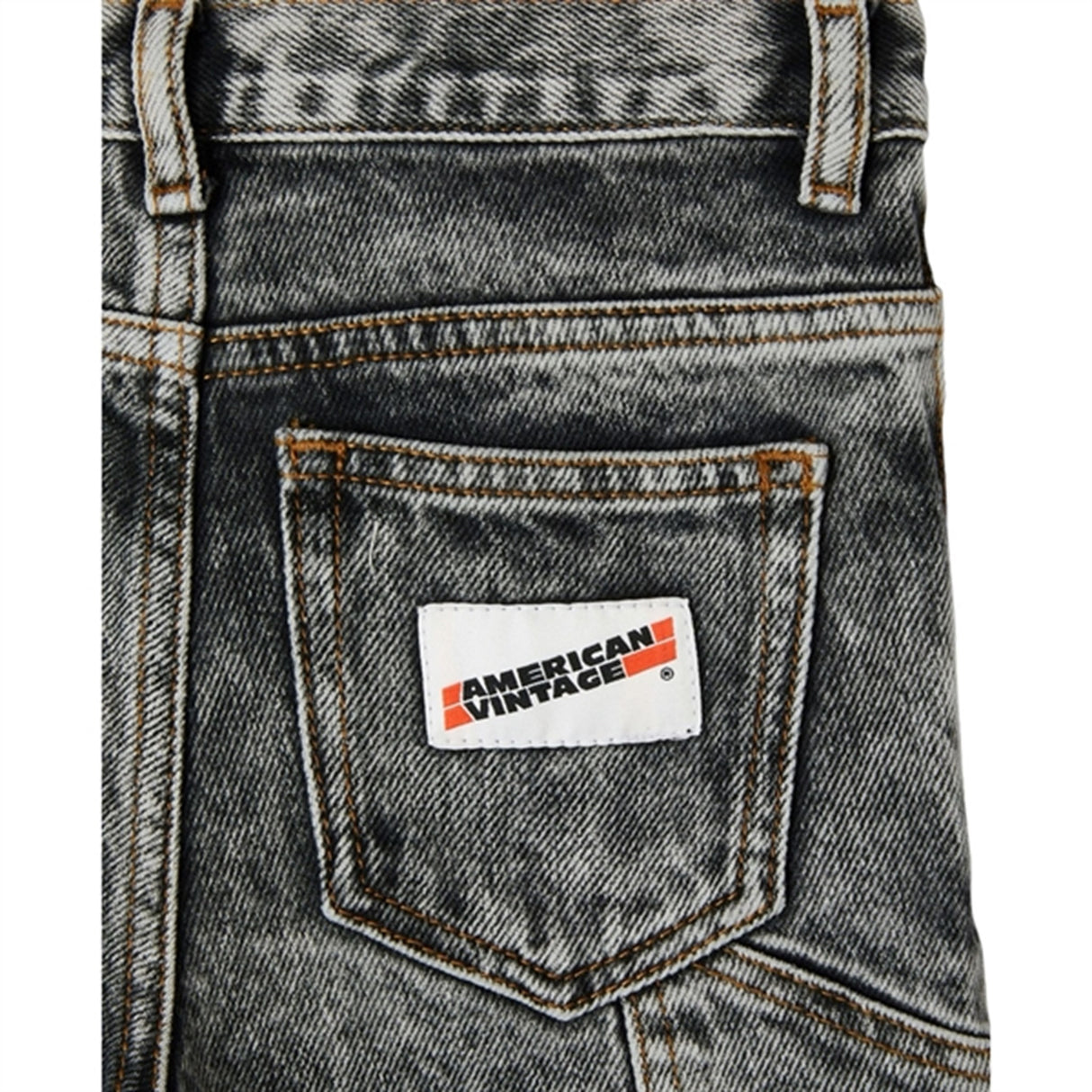 American Vintage Jeans 5 Poches Worker Snow Black