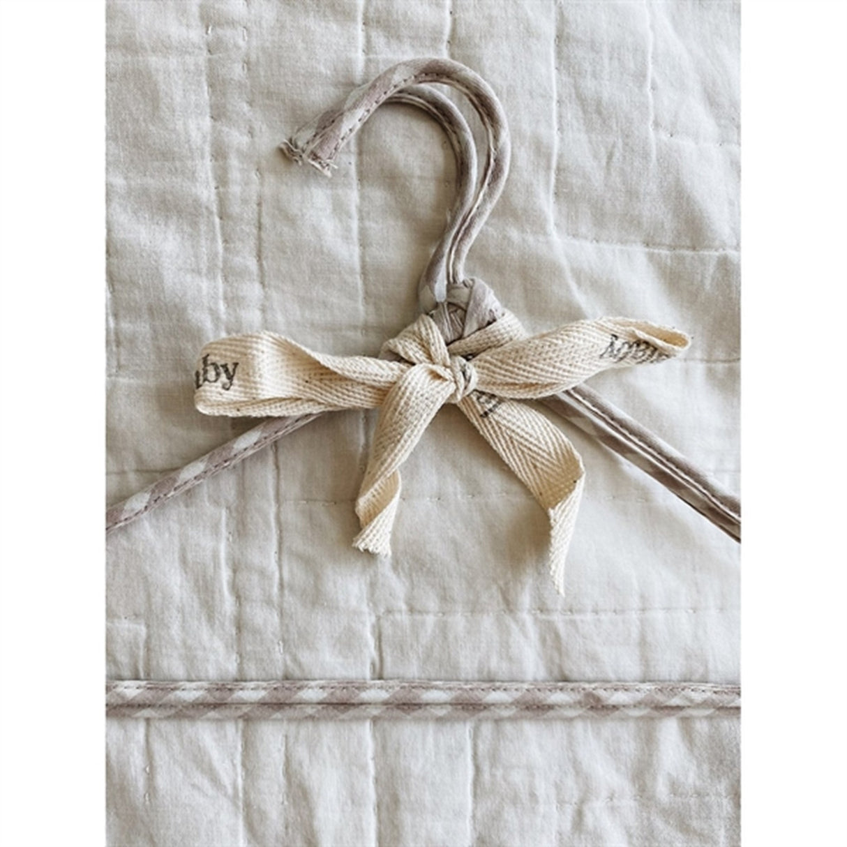 lalaby Beige Gingham Bøjle 2-Pak