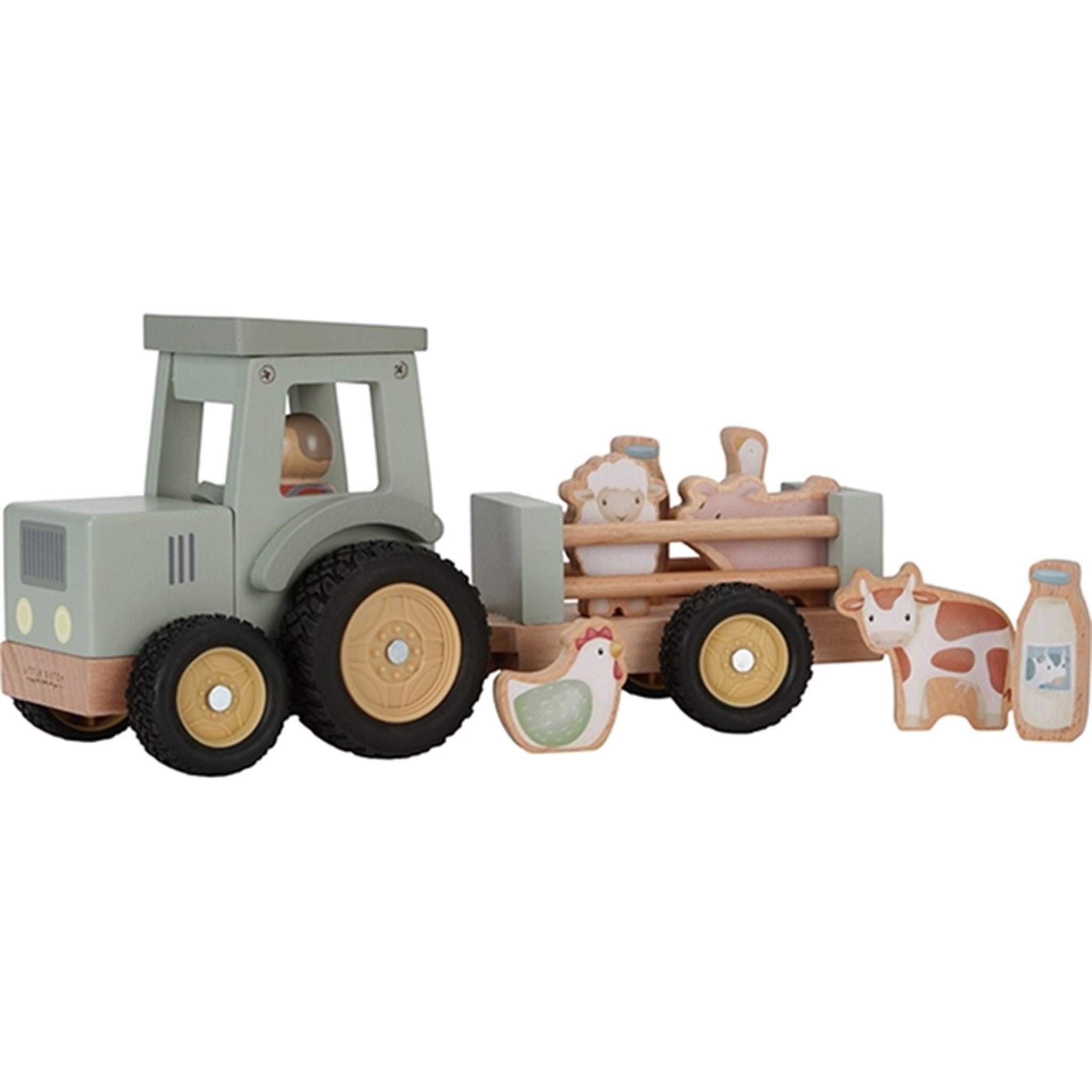 Little Dutch Little Farm Traktor m. Trailer FSC