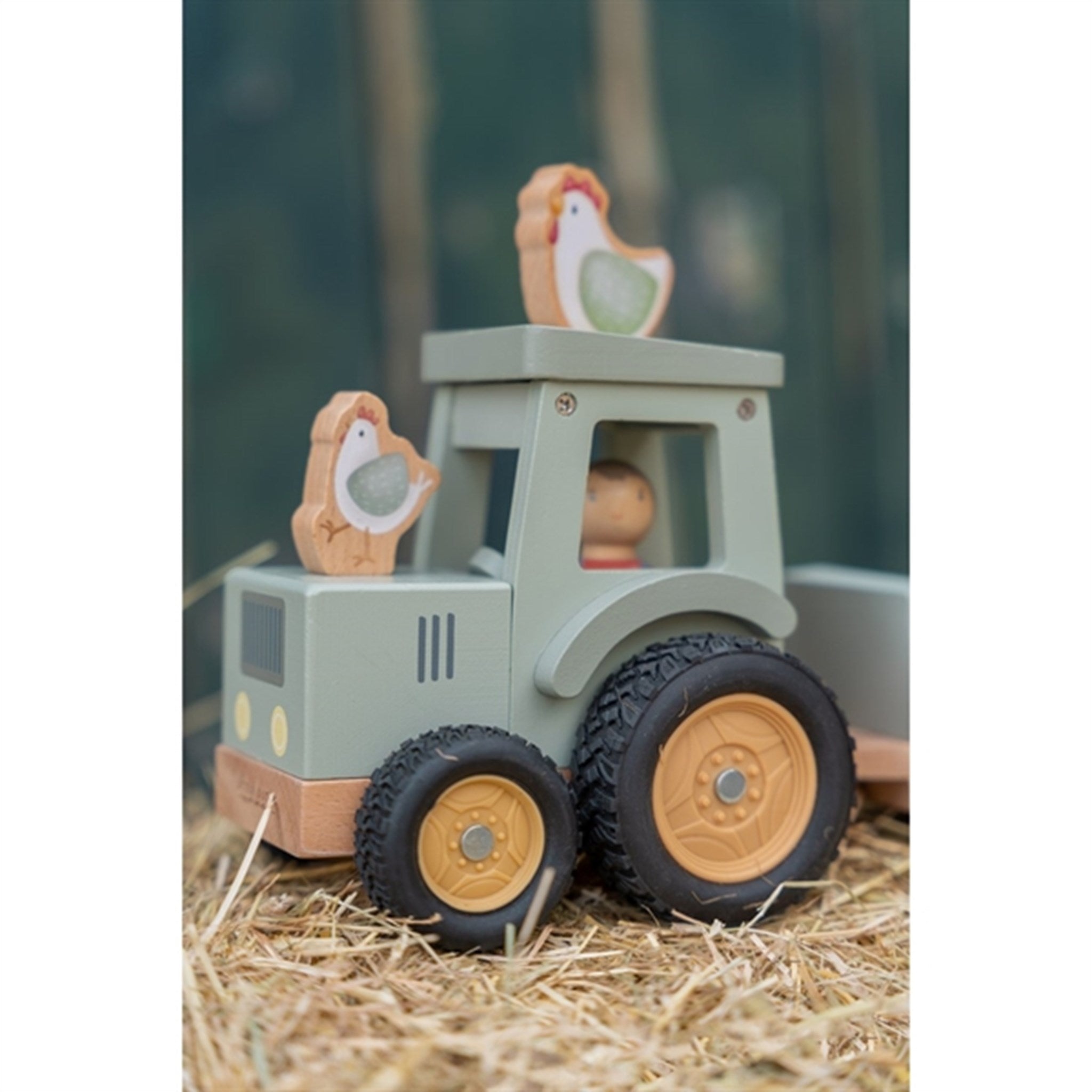 Little Dutch Little Farm Traktor m. Trailer FSC 4