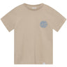 Les Deux Kids Light Desert Sand/Washed Denim Blue Globe T-Shirt