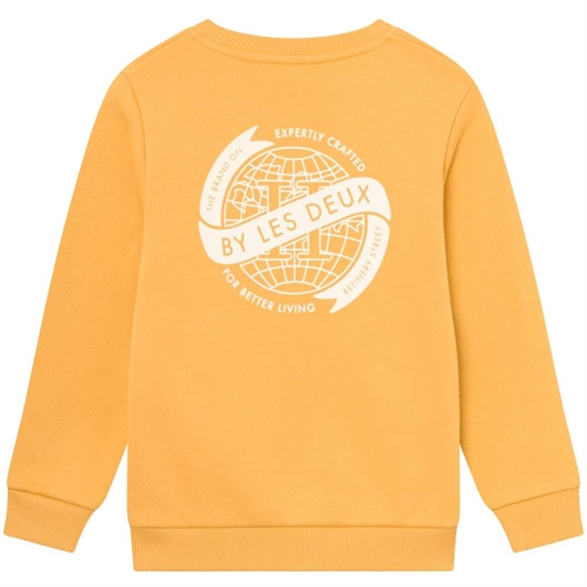 Les Deux Kids Mustard Yellow/Ivory Globe Sweatshirt 4