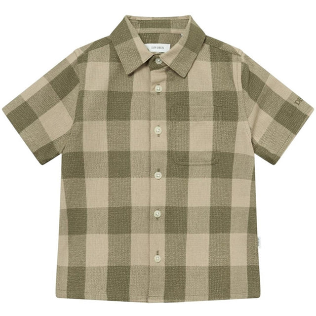 Les Deux Kids Olive Night/Light Desert Sand Hank Buffalo T-Shirt