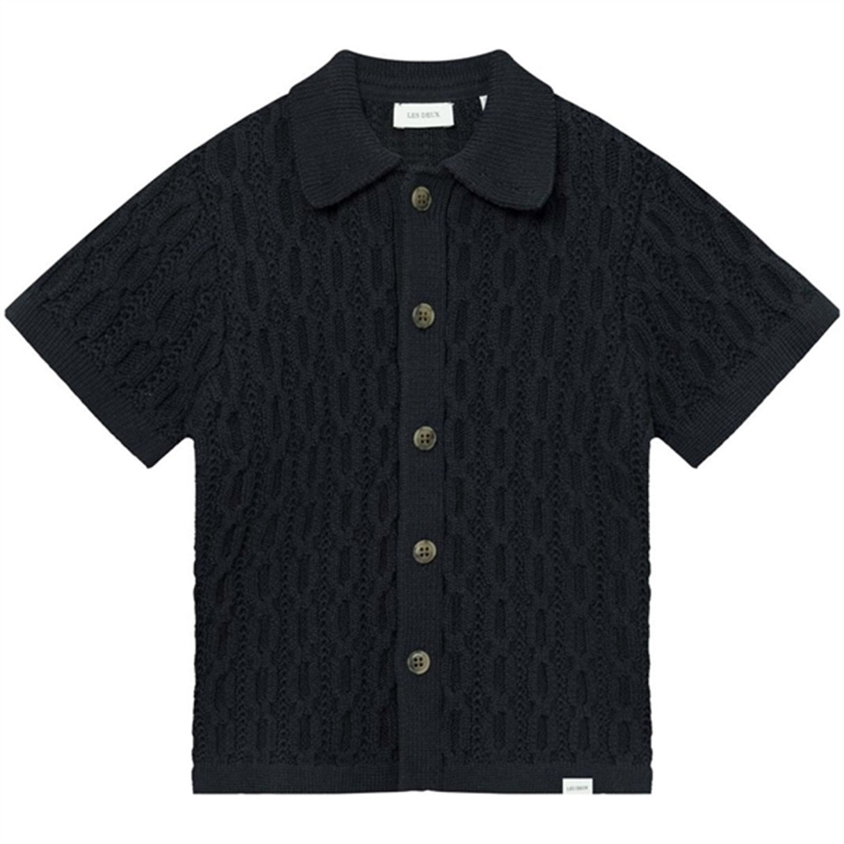 Les Deux Kids Dark Navy Garret Striktrøje