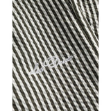 Les Deux Kids Olive Night/Ivory Stan Stripe Seersucker Badeshorts