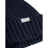 Les Deux Kids Dark Navy Walter Bomuld Rib Beanie