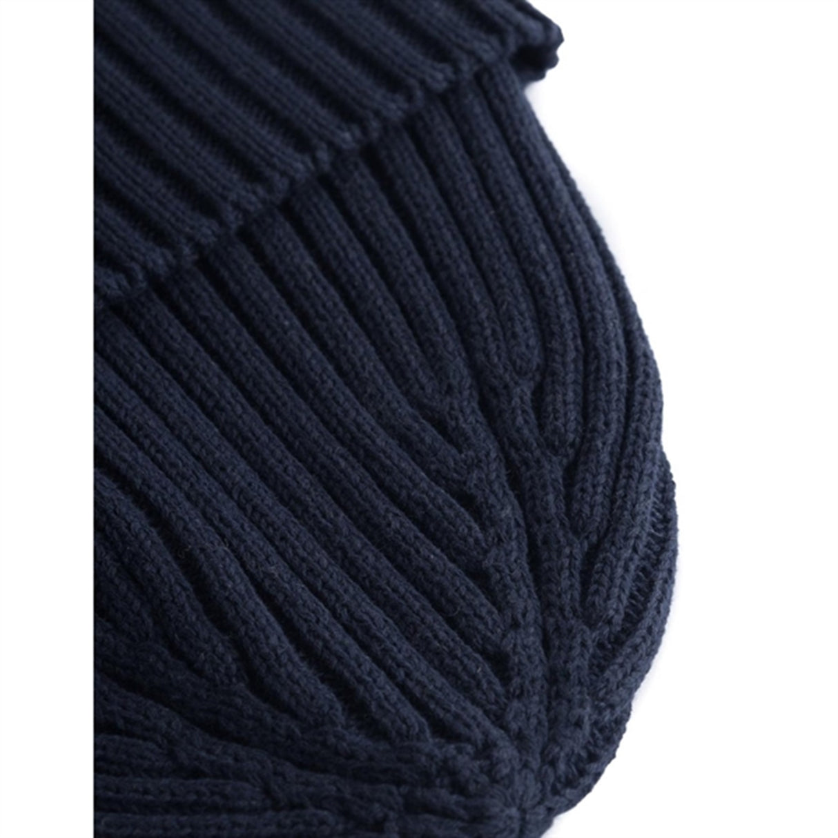 Les Deux Kids Dark Navy Walter Bomuld Rib Beanie