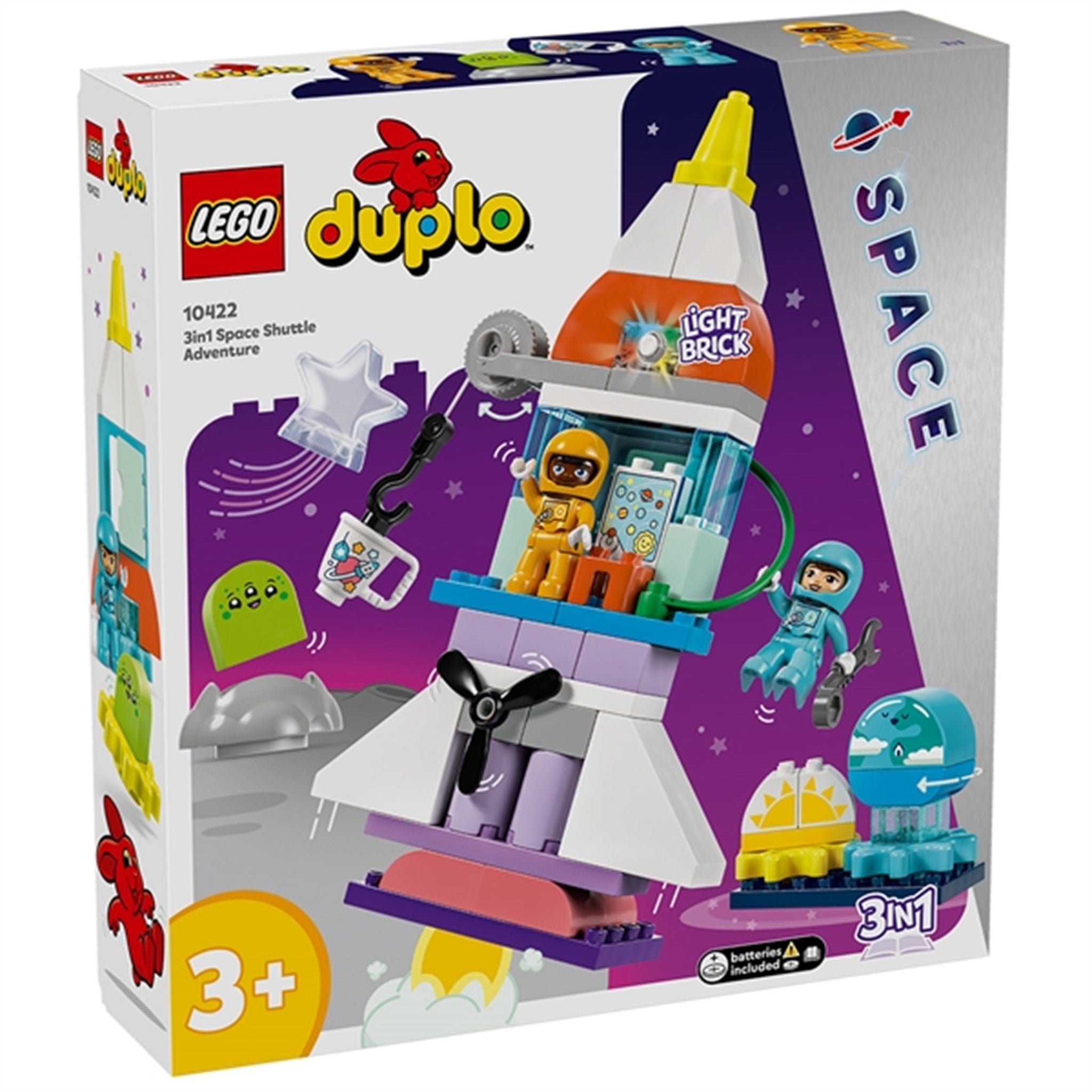 LEGO® DUPLO® 3-i-1-Eventyr med Rumfærge