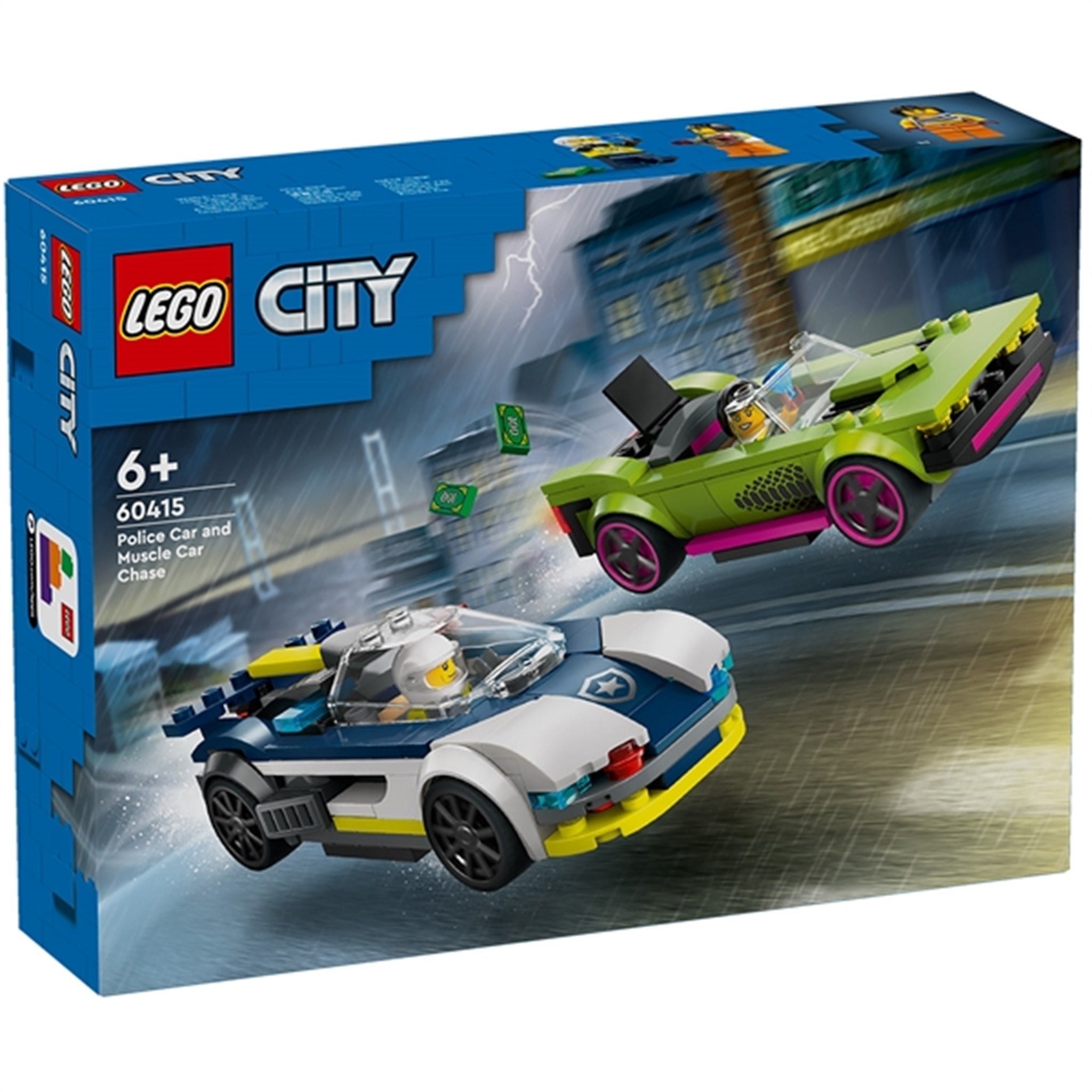 LEGO® City Biljagt med Politi og Muskelbil