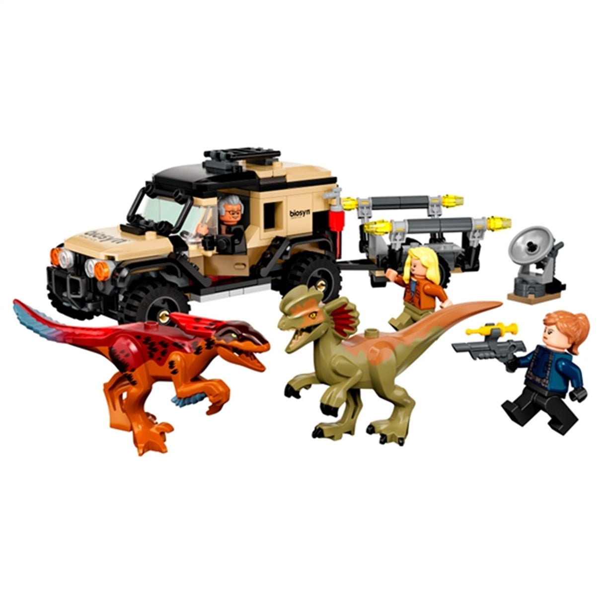 LEGO® Jurassic World™ Pyroraptor og Dilophosaurus Transport