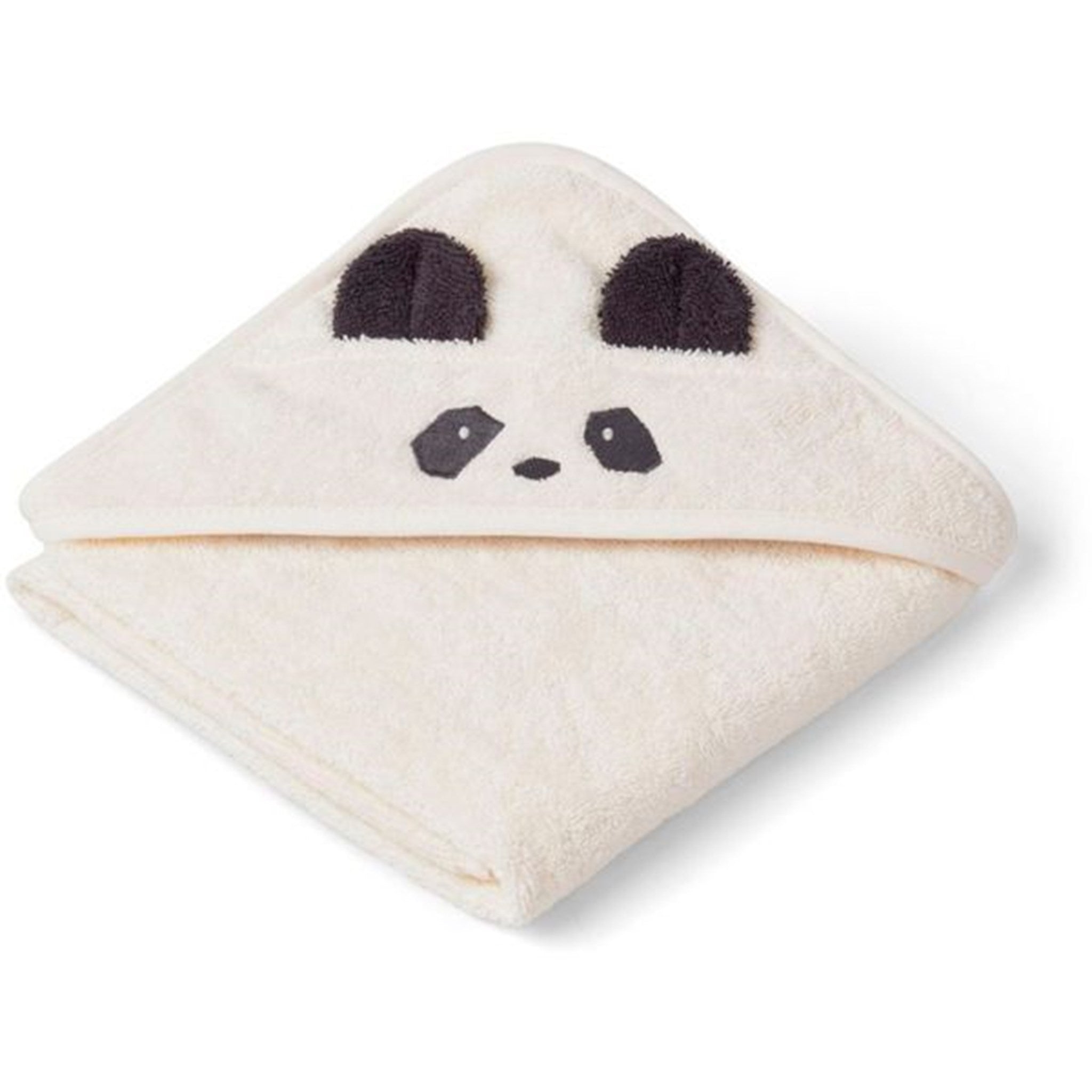 Liewood Albert Babyhåndklæde Panda Creme de la creme