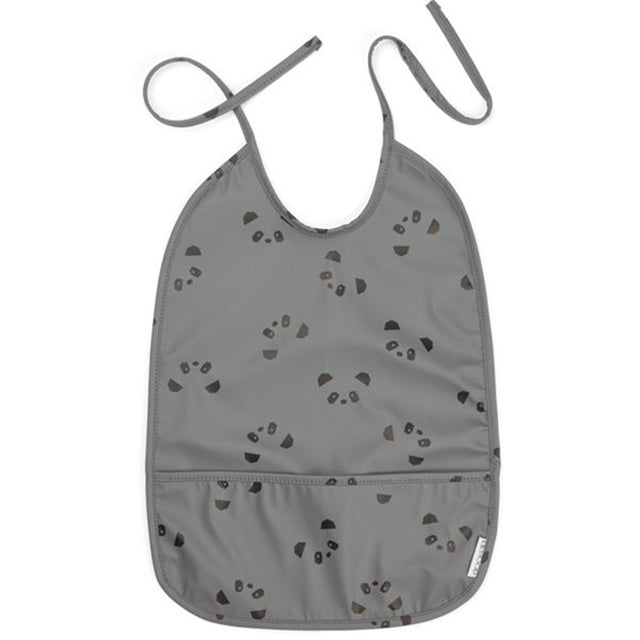 Liewood Lai Bib Panda Stone Grey