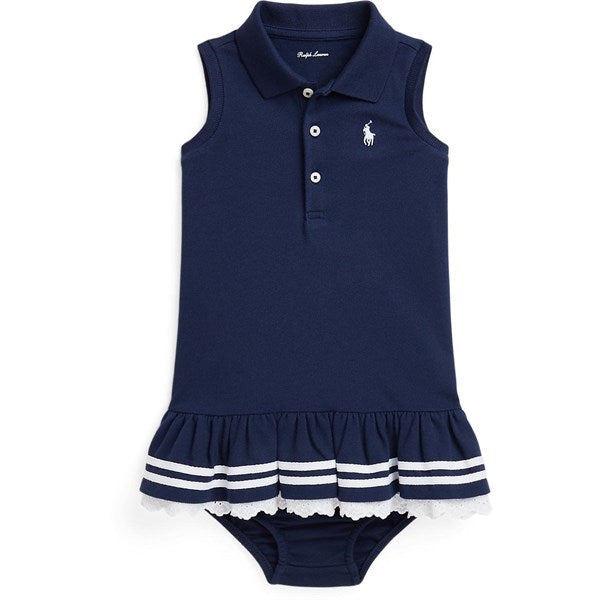 Ralph Lauren Baby Girl Kjole Refined Navy