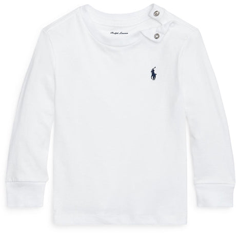 Ralph Lauren Baby Strik Bluse M. Knap White