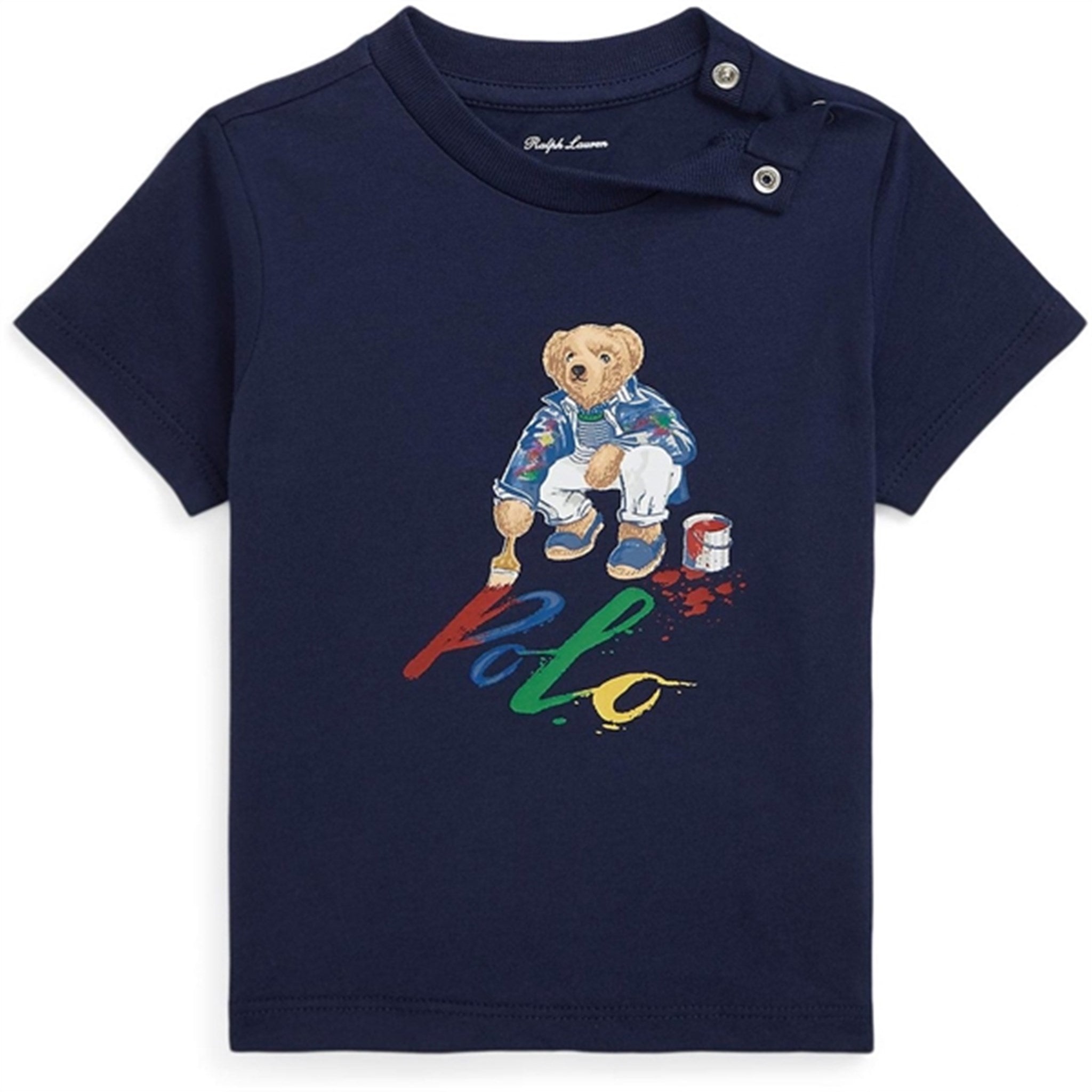 Ralph Lauren Baby Bear T-Shirt M. Knap Cr23 Navy