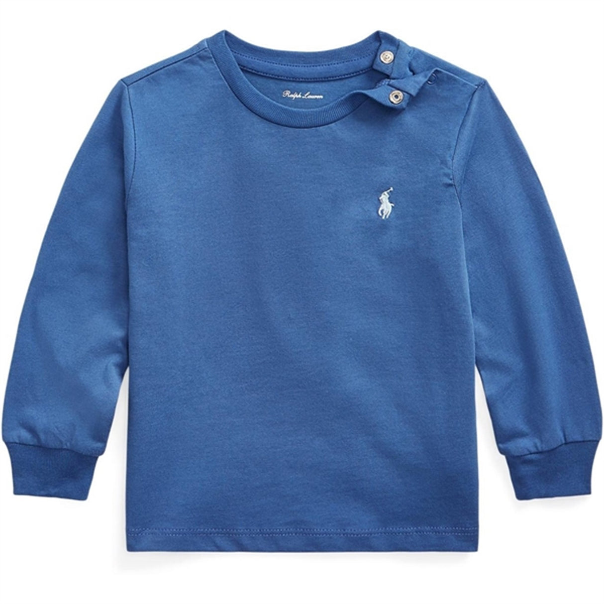 Ralph Lauren Baby Strik Bluse M. Knap Liberty Blue