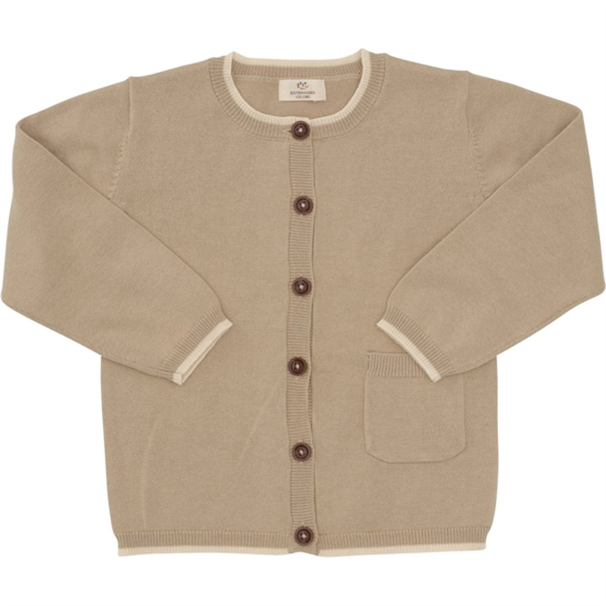 Copenhagen Colors Lt Taupe Cardigan m. Lomme