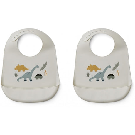 Liewood Tilda Silicone Hagesmæk Dino Mix 2 Pack