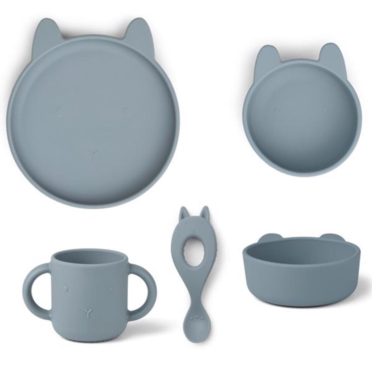 Liewood Vivi Silicone Set Rabbit Sea Blue