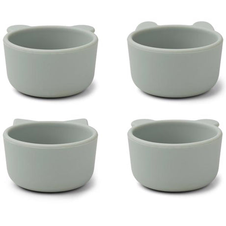 Liewood Malene Silicone Bowls 4-Pak Dove Blue