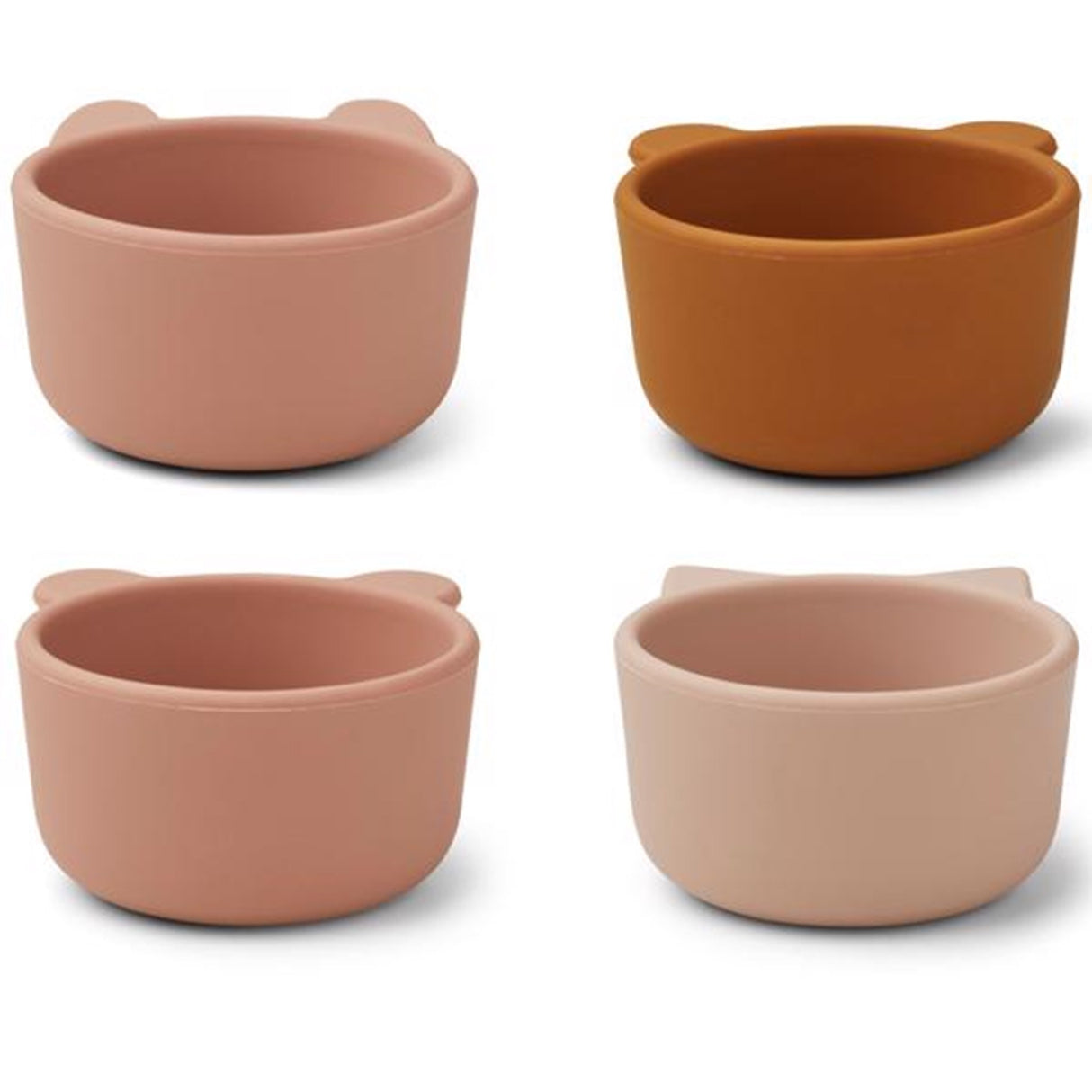 Liewood Malene Silicone Bowls 4-Pak Rose Multi Mix