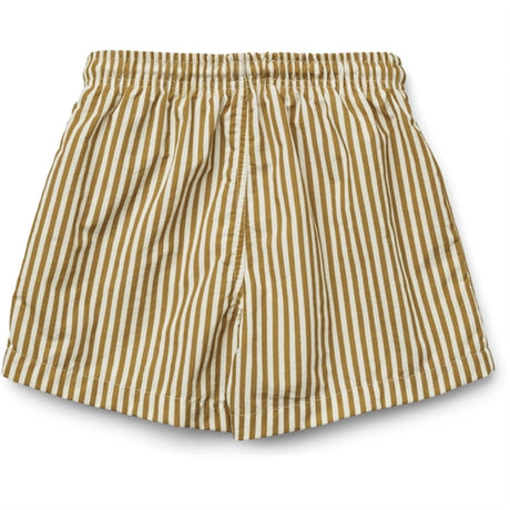 Liewood Duke Badeshorts Stripe Golden Caramel/Creme De La Creme 2